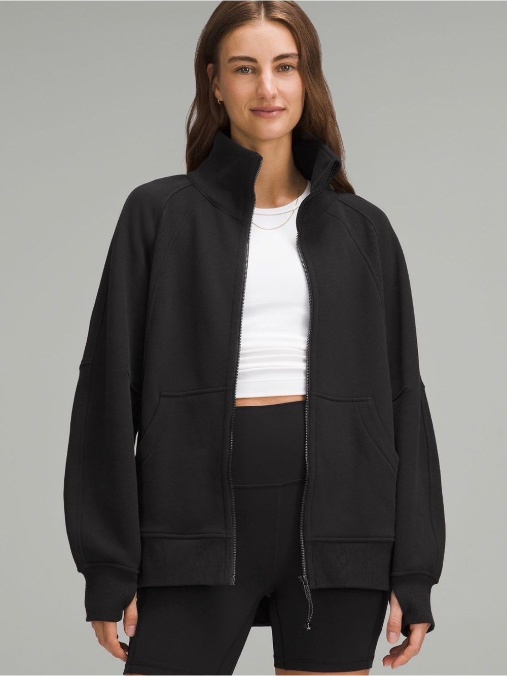 NWT Lululemon Scuba Oversized Funnel-Neck Full Zip